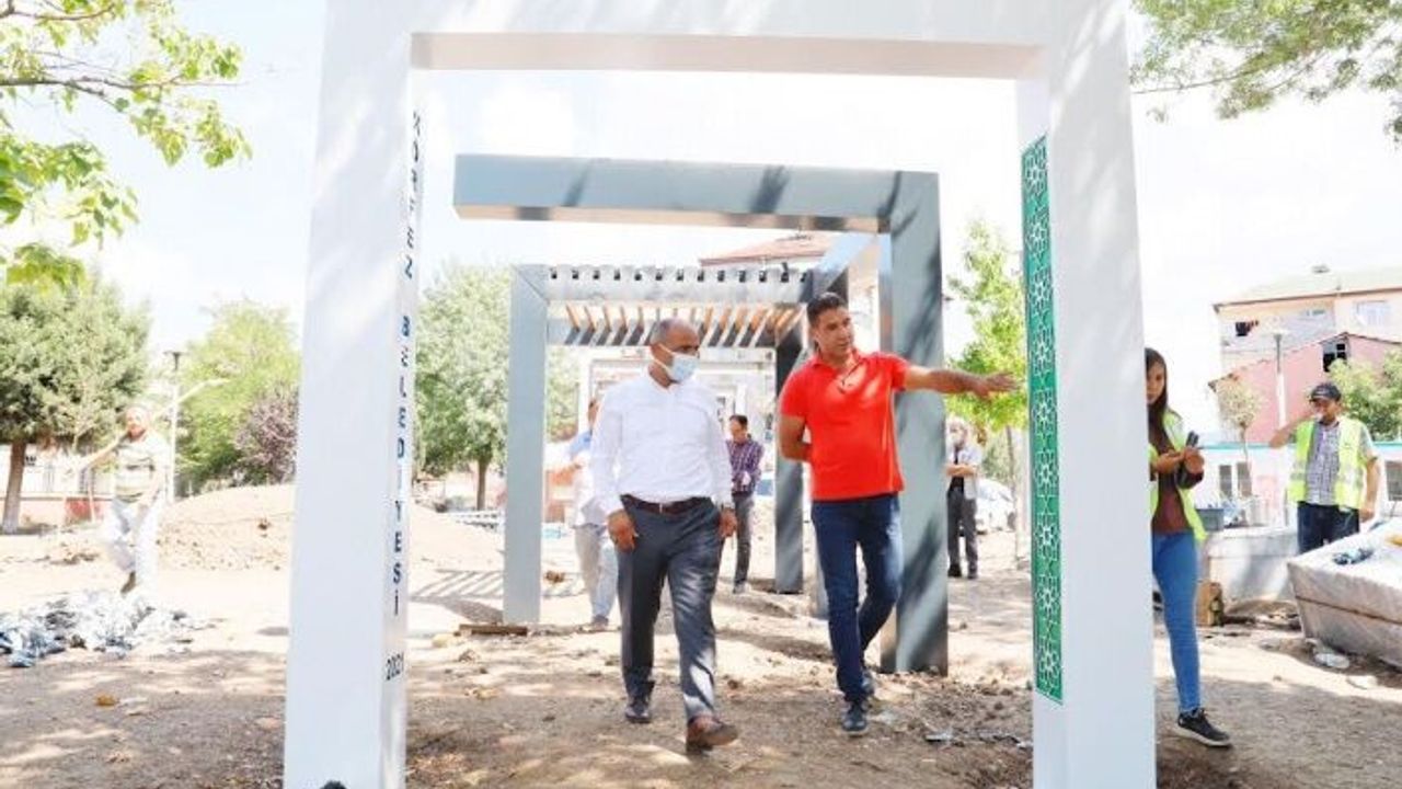 Cevher Dudayev Parkı’nda son dokunuşlar