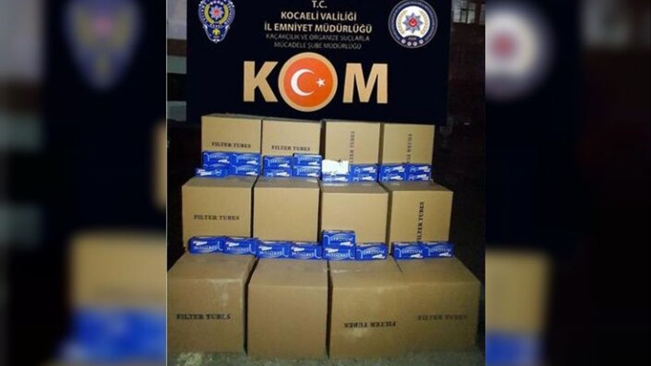 TEM'de 800 bin makaron ele geçirildi