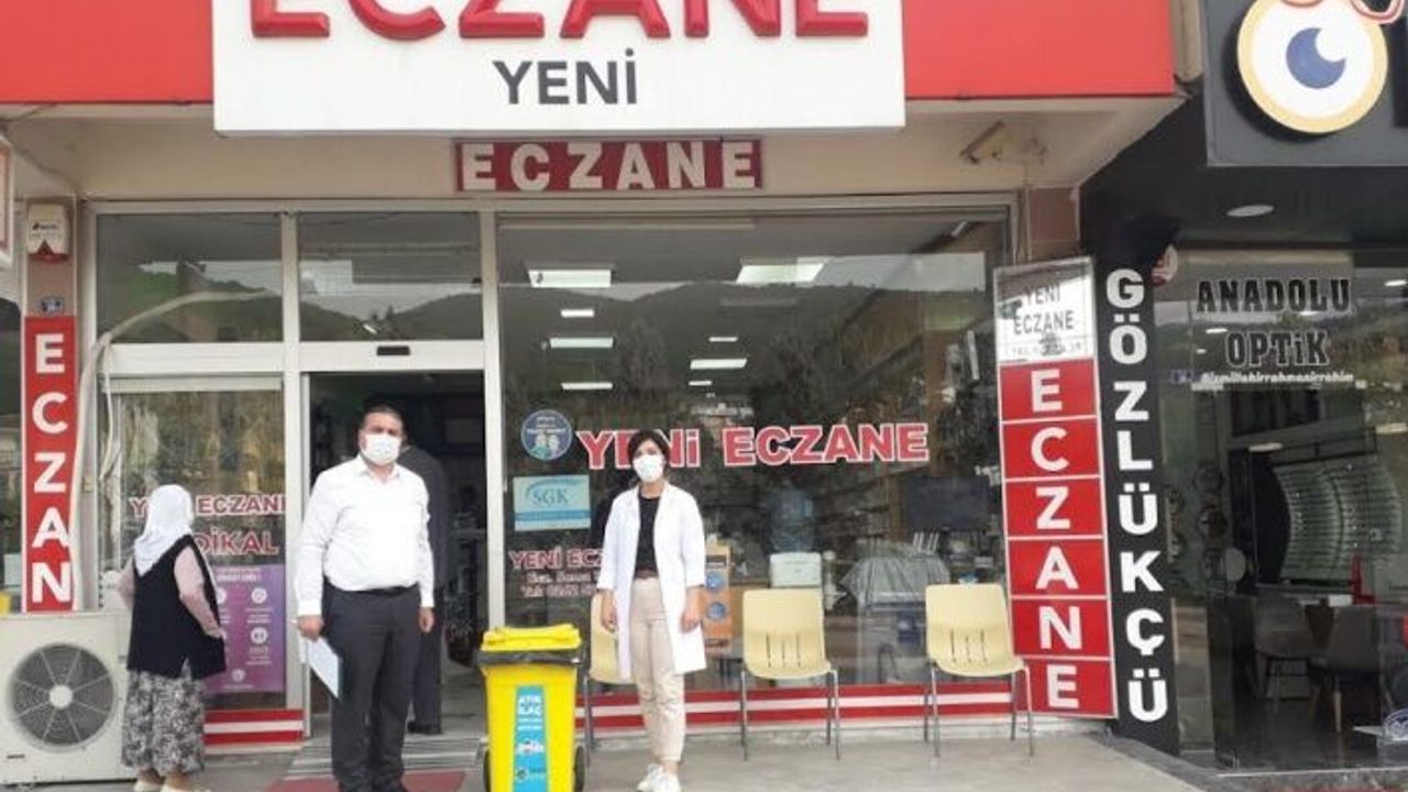 1 yılda 380 kg atık ilaç toplandı