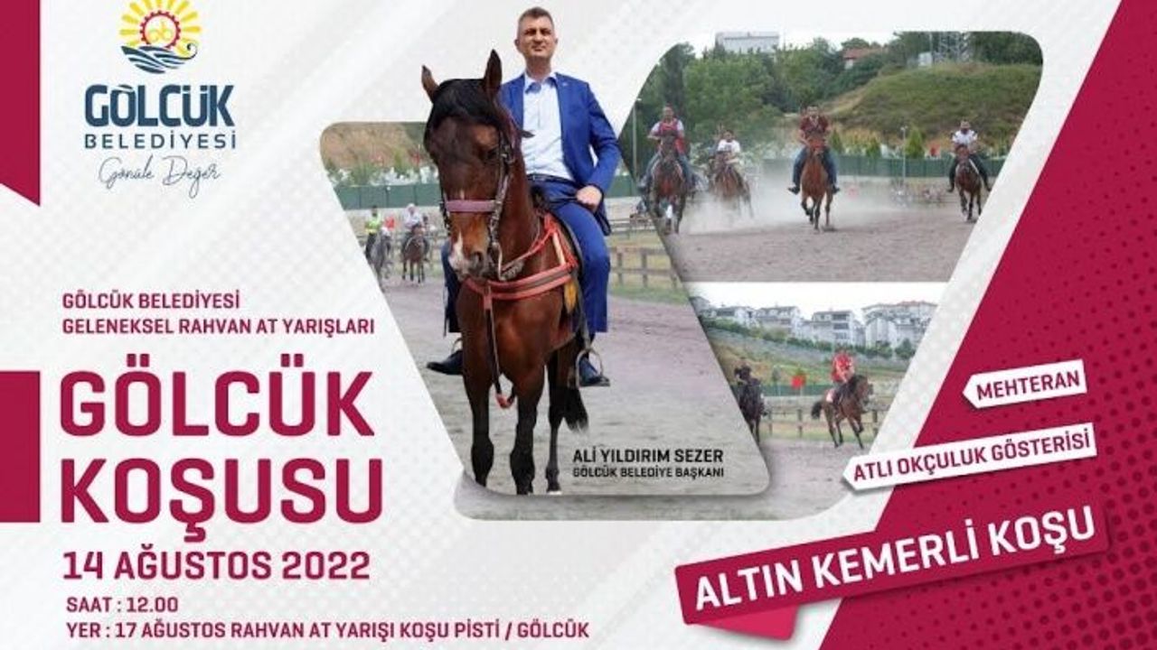 RAHVAN AT YARIŞI VE OKLU ATÇILIK GÖSTERİSİ HEYECANI GÖLCÜK'TE