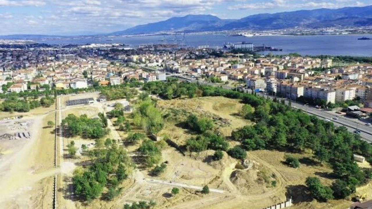 Derince Sağlıklı Yaşam Parkı havadan görüntülendi