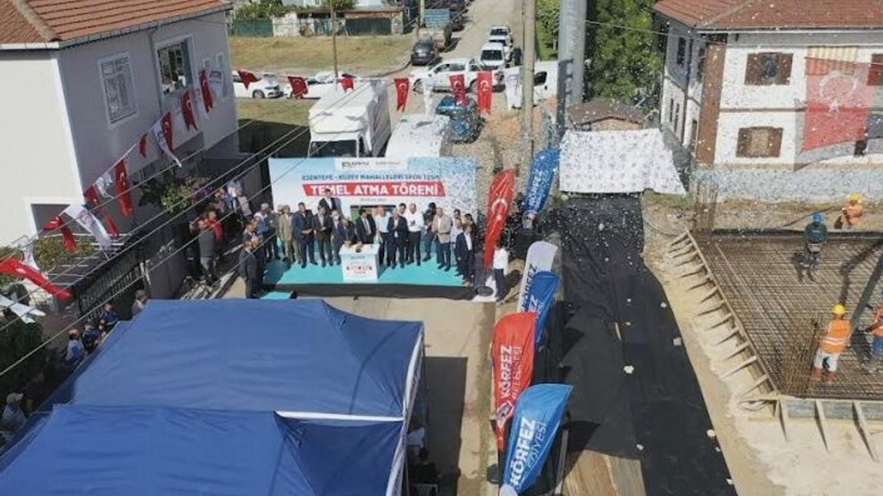 Esentepe-Kuzey Mahalleleri Spor Tesisi’nin temeli atıldı