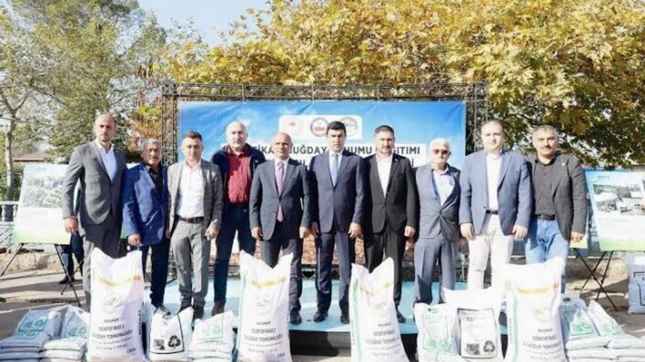 Körfezli çiftçilere 37 ton tohum dağıtıldı