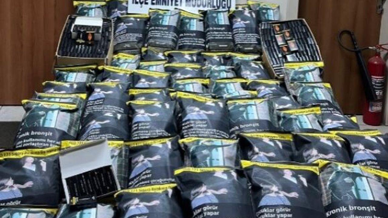 70 kilo bandrolsüz tütünle yakalandı