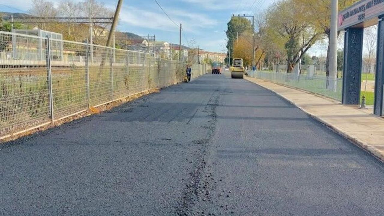 Yarımca sahil yoluna 1200 ton asfalt