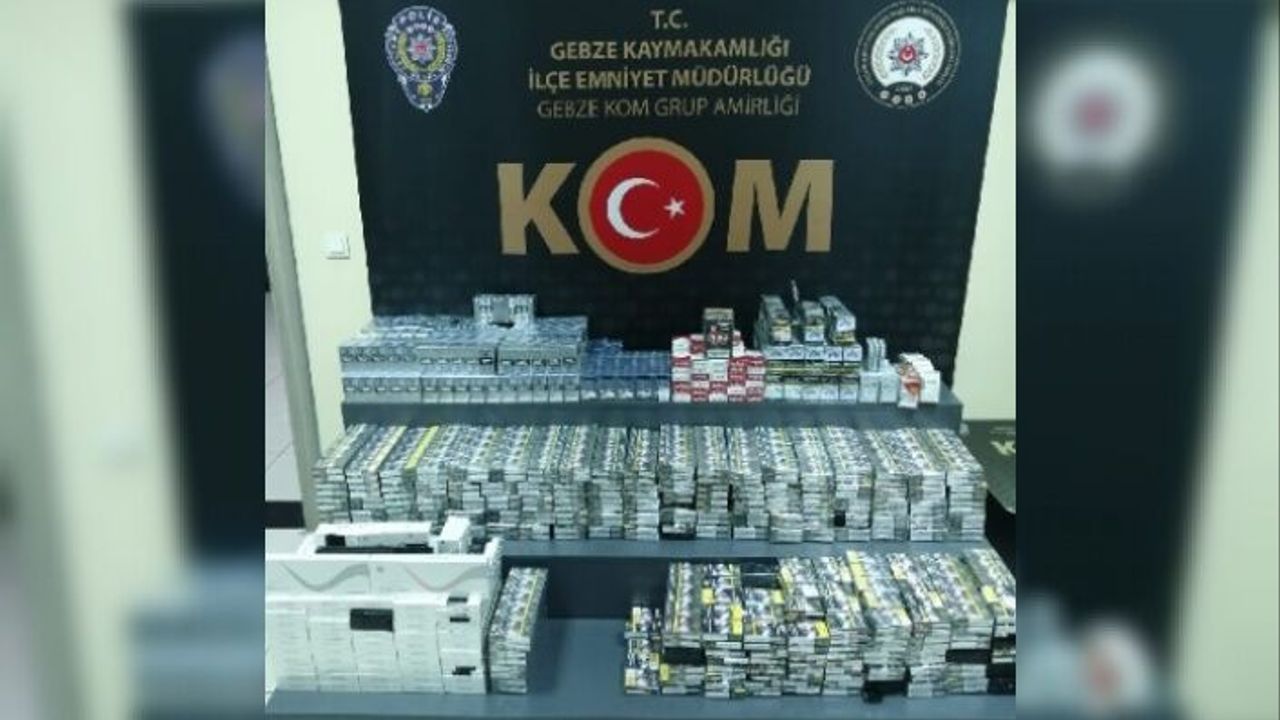 3109 paket gümrük kaçağı sigara ele geçirildi