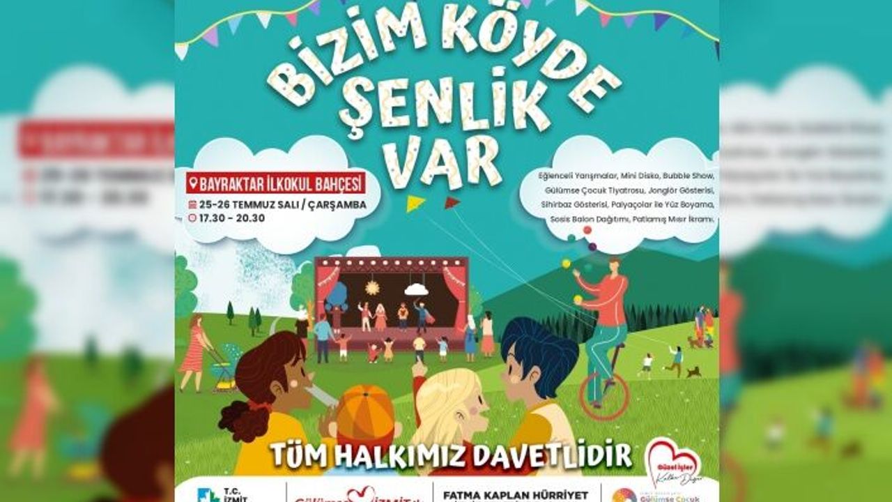 Bizim Köyde Şenlik Var etkinlikleri, 2 gün boyunca Bayraktar’da devam edecek