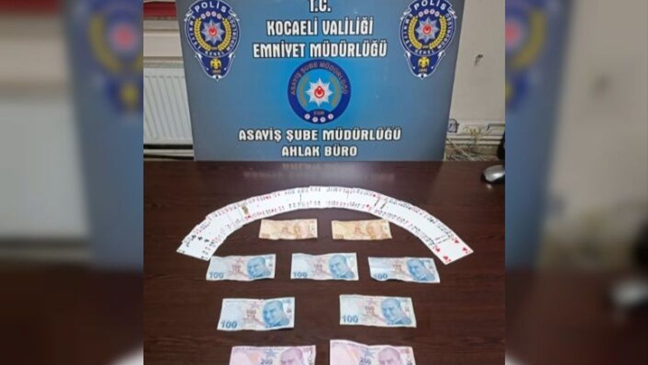 H.V. isimli şahsın işyerinde kumar oynattığı gerekçesiyle adli işlem yapıldı