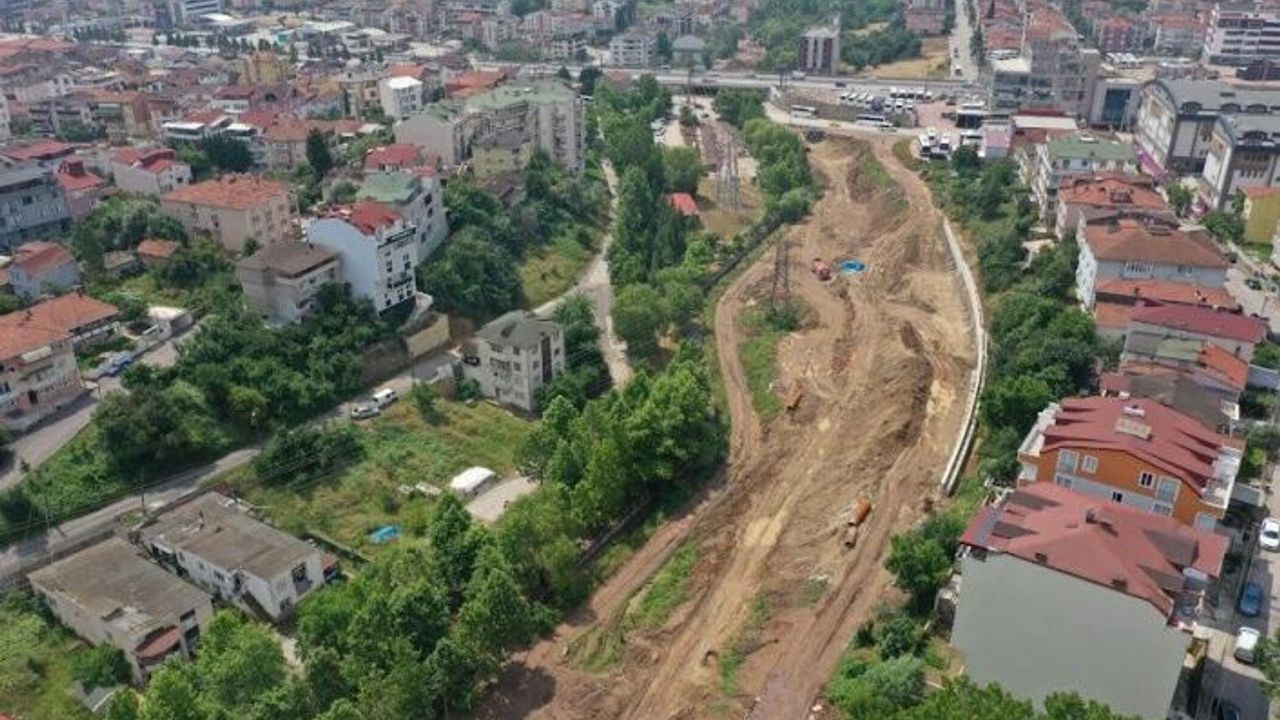 Kaşkaldere Kavşağı’nda, köprü kazıkları çakılıyor