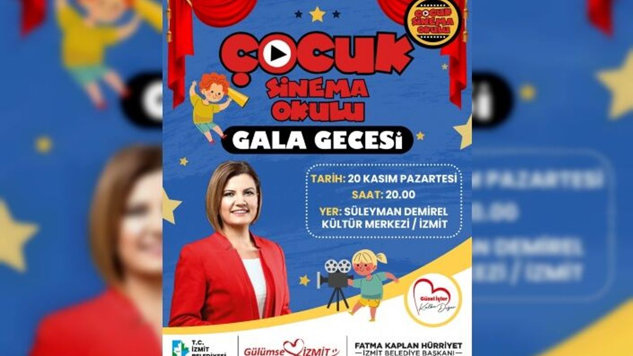 İzmit Belediyesi, Çocuk Sinema Okulu 20 Kasım’da gala yapacak