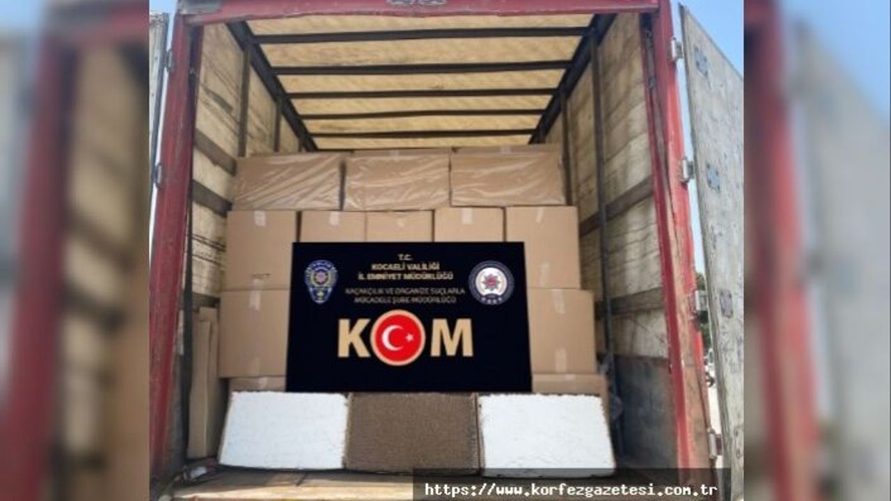 1.540.000 Adet, içi doldurulmuş makaron, ele geçirildi