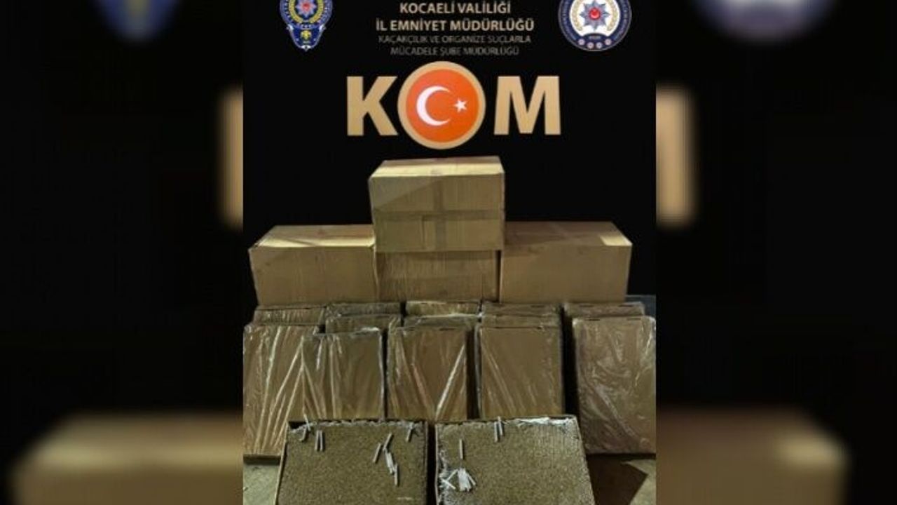 200.000 Dal gümrük kaçağı, makaron ele geçirildi