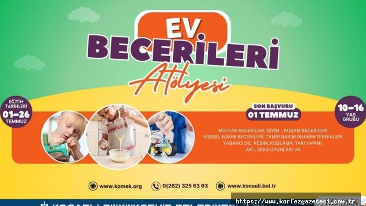 KO-MEK, Gençlere, çeşitli ev becerileri öğretecek