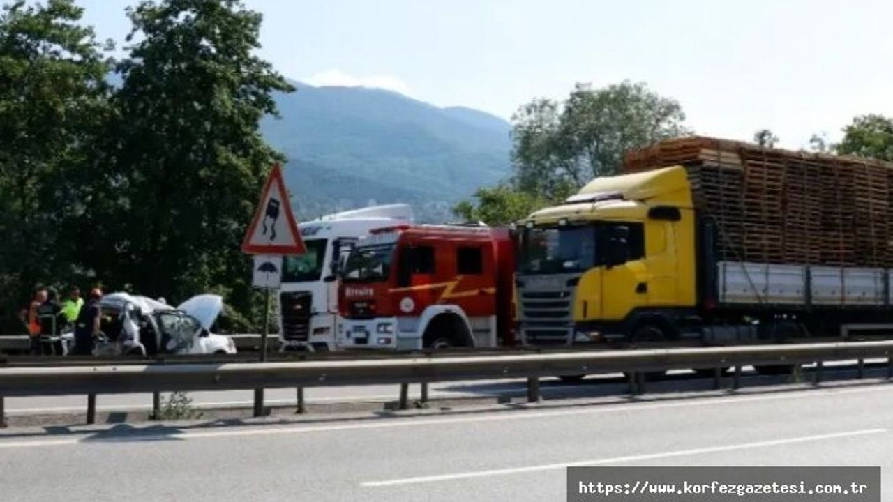 Kocaeli Otoyolu'nda, Trafik Kazası