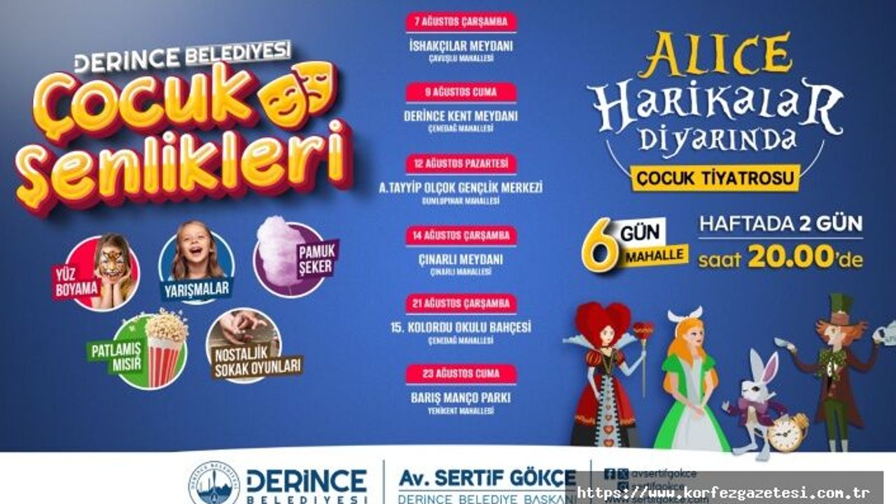 Derince'de, Çocuk Şenlikleri Başlıyor: İlk Etkinlik İshakçılar'da