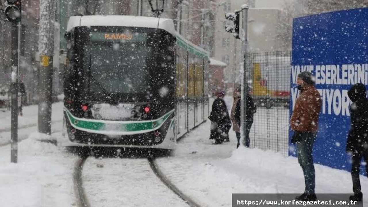 Akçaray Tramvay Hattında Kış Tarifesi Uygulaması Başladı