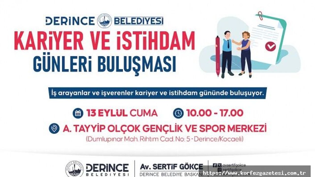 Derince Belediyesi, Kariyer ve İstihdam Günleri, Buluşması Düzenliyor