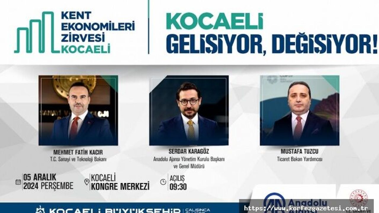 Kent Ekonomileri Zirvesi, Kocaeli Kongre Merkezi’nde