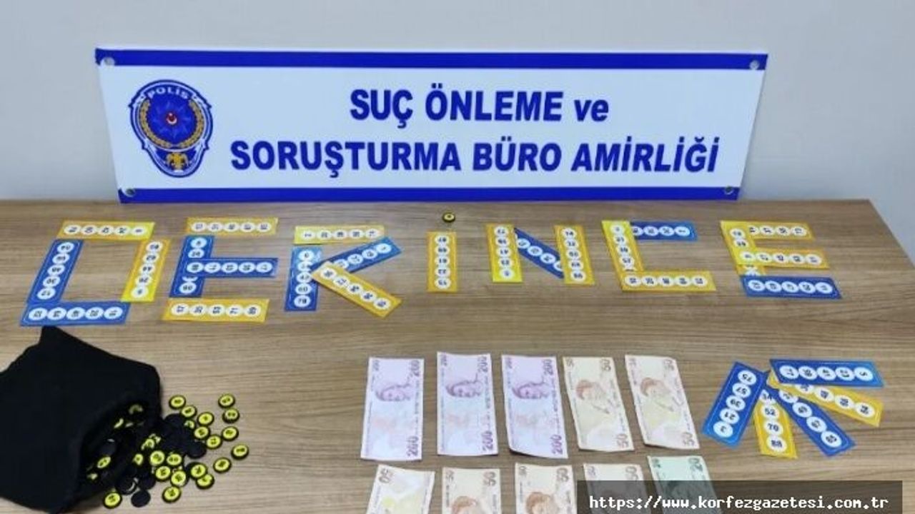 KOCAELİ EMNİYET MÜDÜRLÜĞÜ, DERİNCE İLÇESİNDE, KUMAR OPERASYONU DÜZENLENDİ