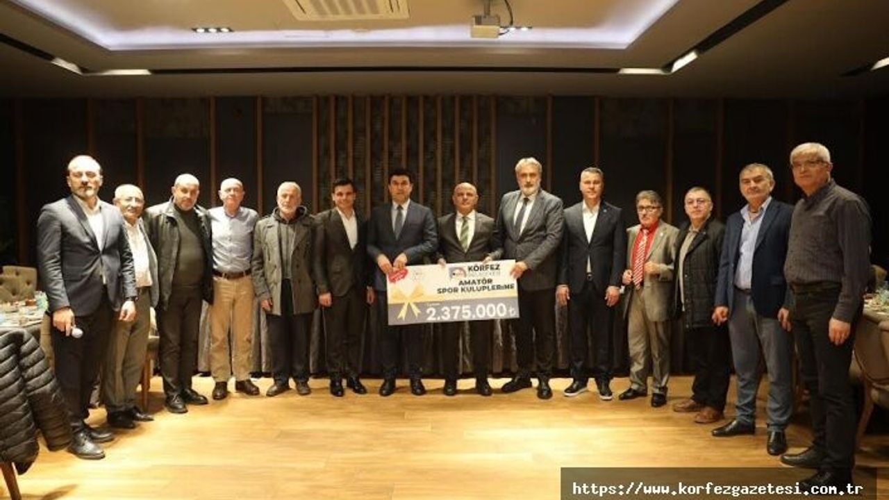 KÖRFEZ'DE SPOR KULÜPLERİNE 2 MİLYON 375 BİN TL’LİK DESTEK