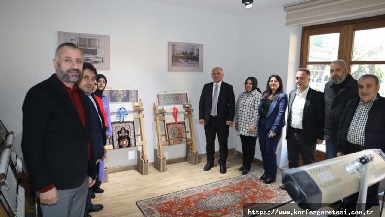 KÖRFEZ’DE KÜLTÜREL MİRAS MÜZESİ VE ÜRETİM TESİSİ'NDE İLK HALILAR DOKUNDU