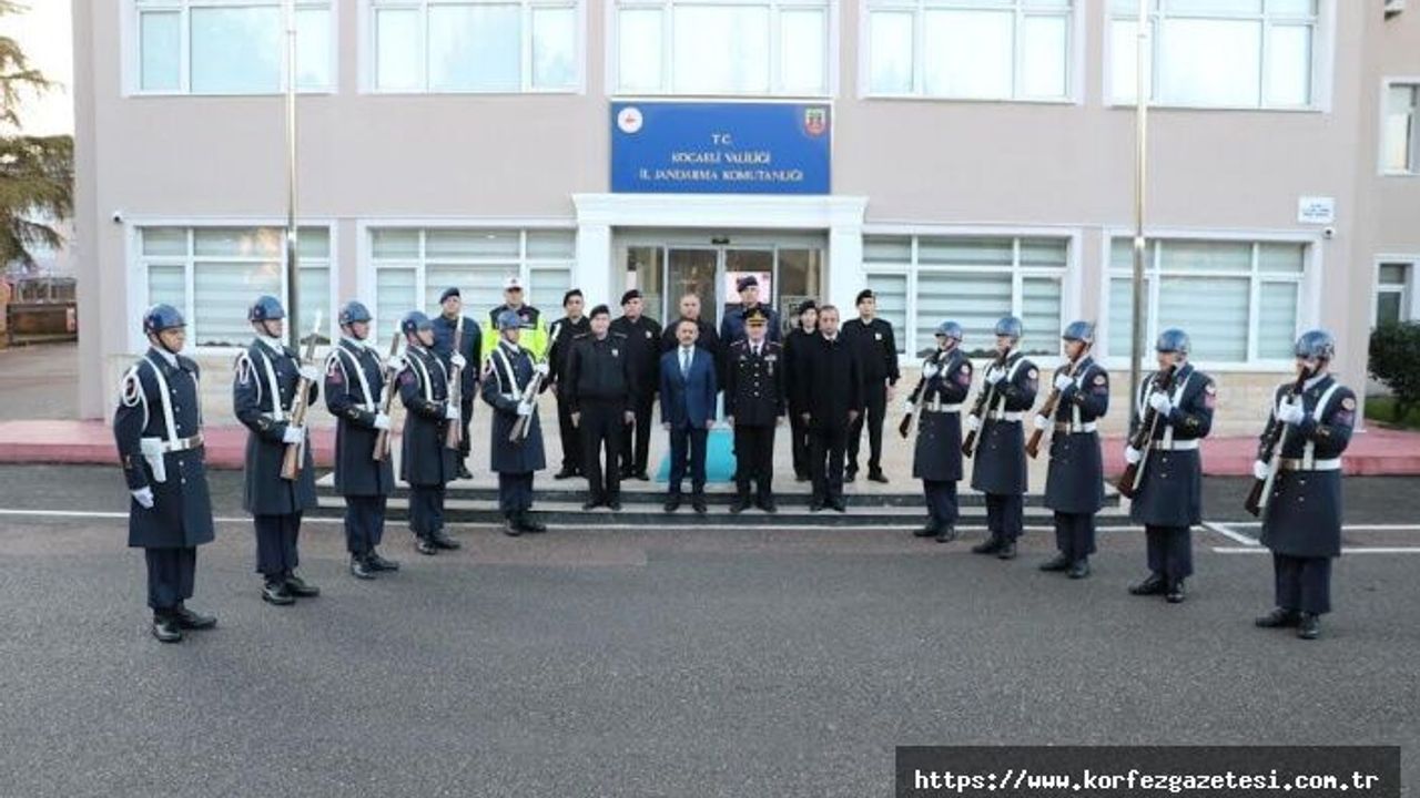 VALİ İLHAMİ AKTAŞ, İL JANDARMA KOMUTANLIĞINI, ZİYARET ETTİ