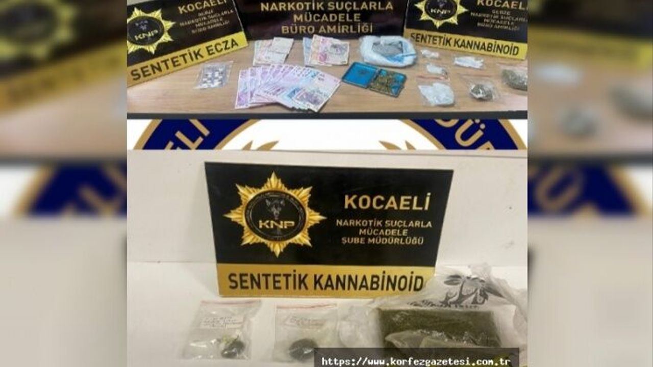 KOCAELİ NARKOTİK ŞUBE, OPERASYONLARDA 8 ŞÜPHELİ ELE YAKALADI