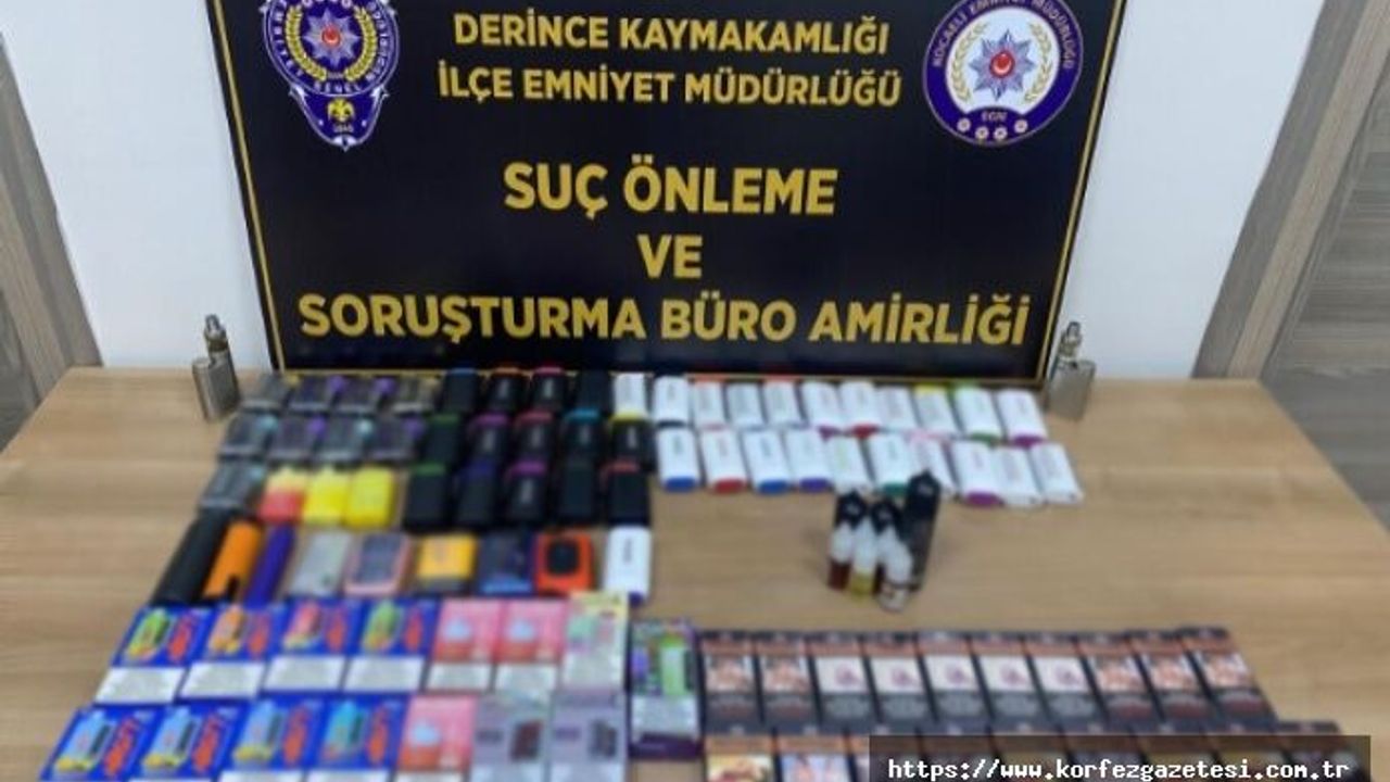 73 ADET, ELEKTRONİK SİGARA ELE GEÇİRİLDİ