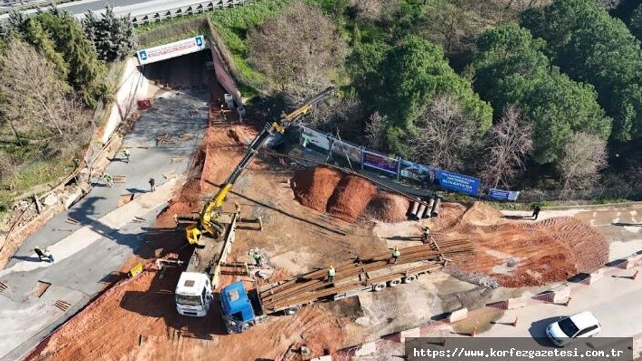 KOCAELİ TRAMVAY HATTI PROJESİNDE, RAY DÖŞEME ÇALIŞMALARI DEVAM EDİYOR