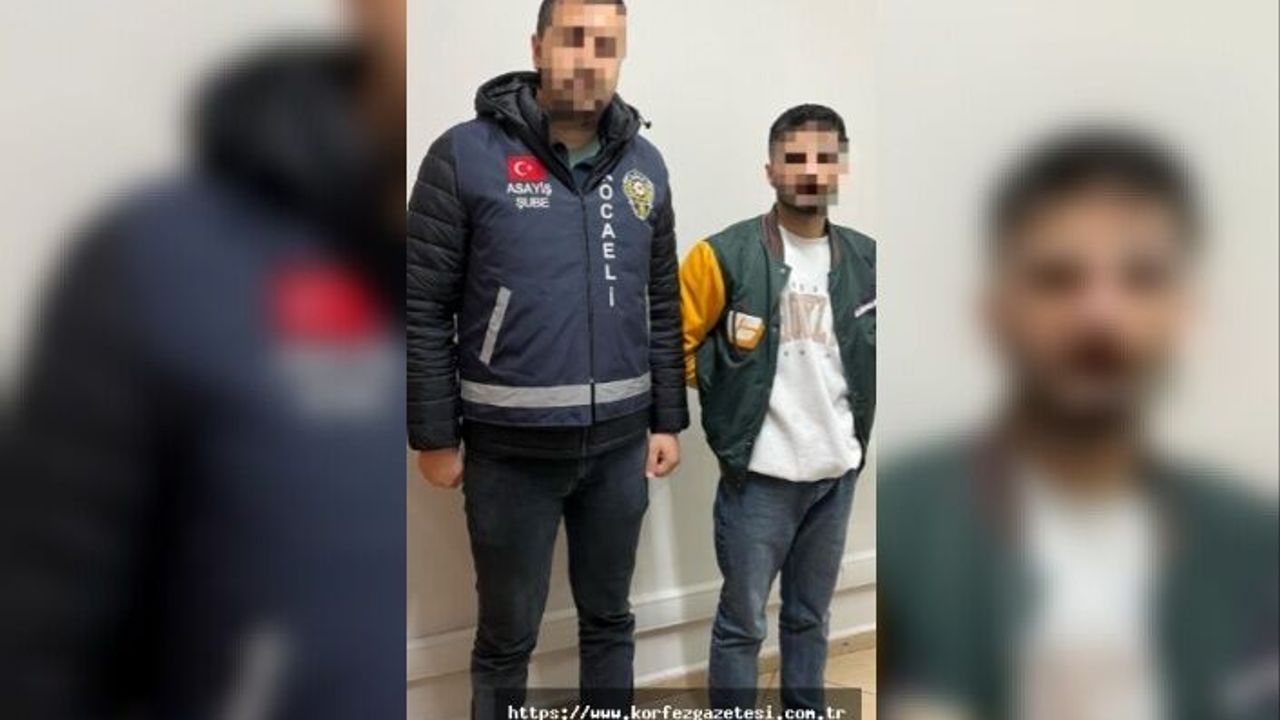 KOCAELİ İL EMNİYET MÜDÜRLÜĞÜ, HIRSIZLIK SUÇUNDAN ARANAN ŞAHSI YAKALADI