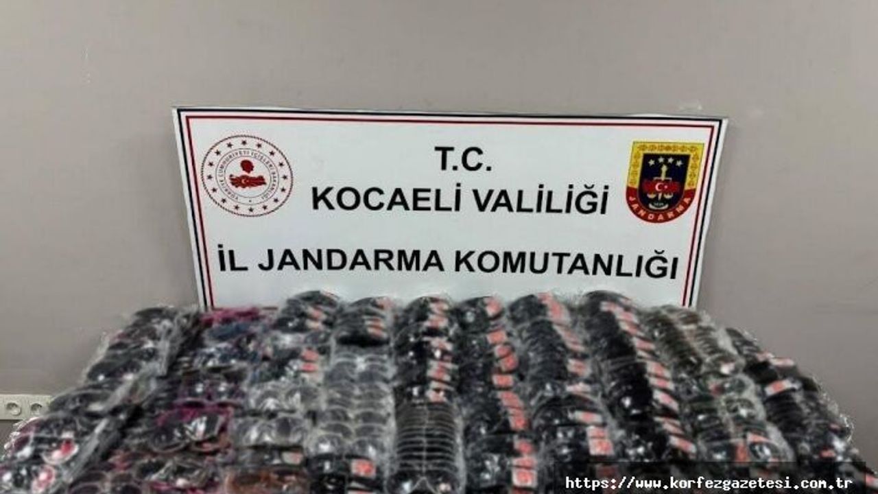 KOCAELİ İL JANDARMA KOMUTANLIĞININ, GÖZLÜK KAÇAKÇILIĞI OPERASYONU