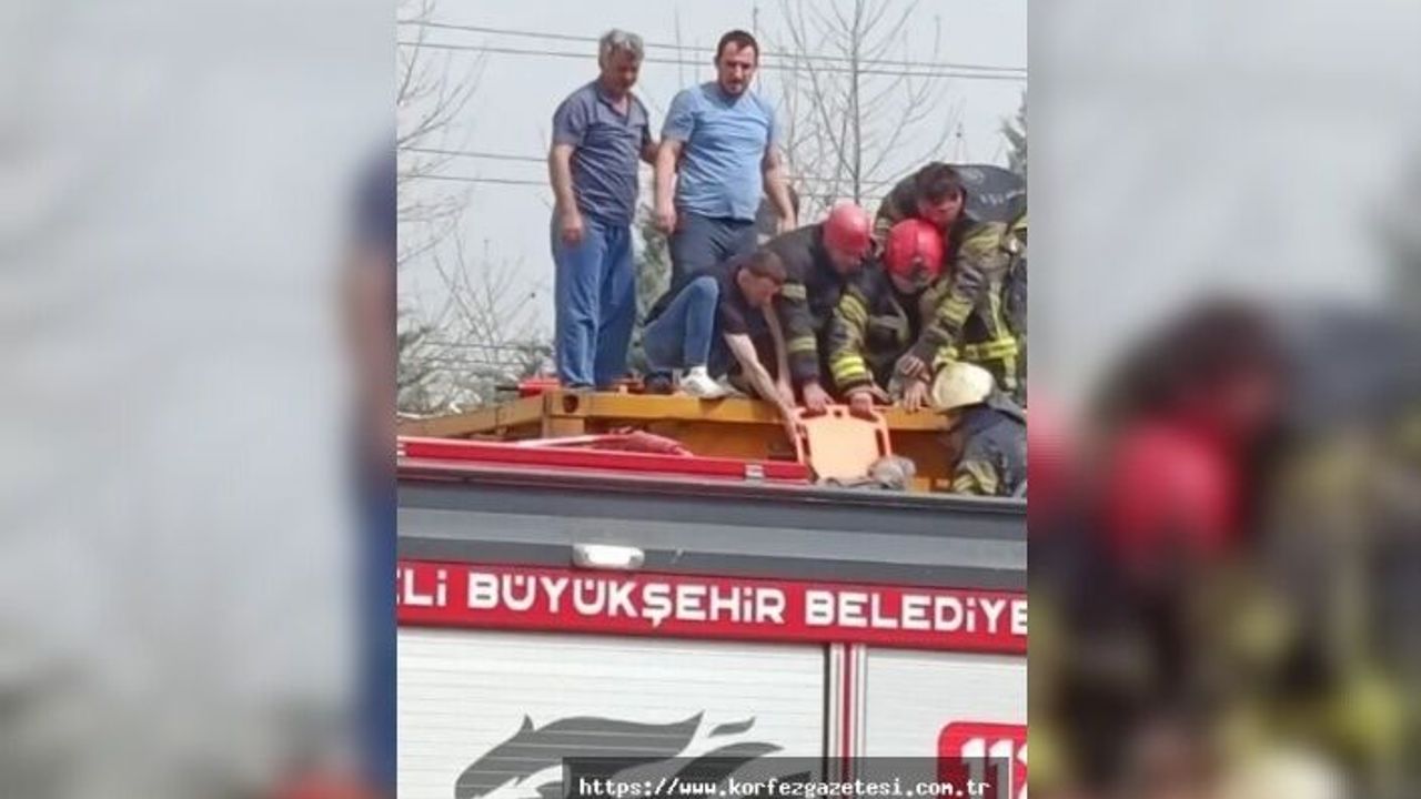 KÖRFEZ'DE YARALI ŞAHIS, TIRIN TANKINA DÜŞTÜ!