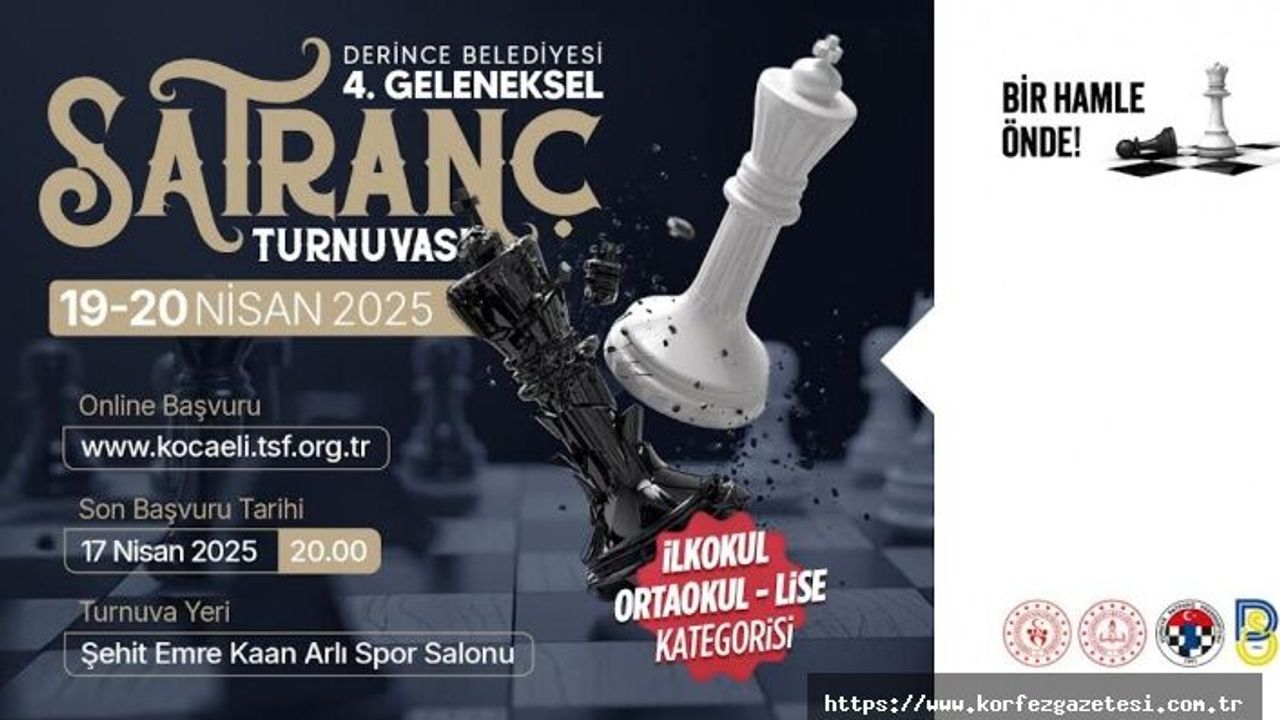 DERİNCE İLÇESİNDE, SATRANÇ TUTKUNLARI BİR ARAYA GELİYOR