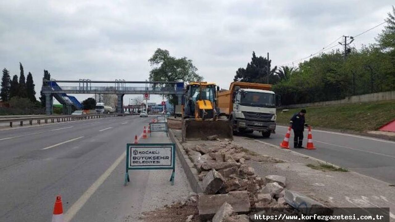 KOCAELİ BÜYÜKŞEHİR, KİRAZLIYALI'DA DURAK CEBİ İNŞA EDİYOR