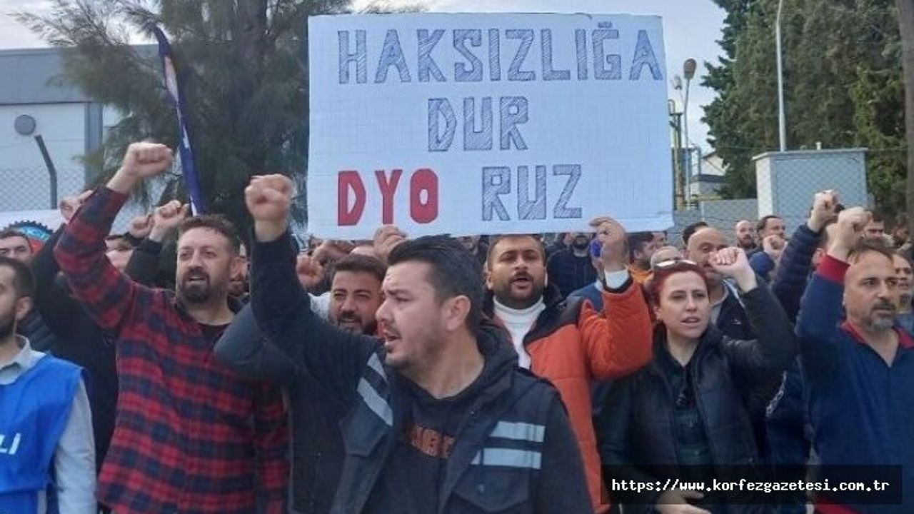 DYO BOYA FABRİKASINDA, 600 İŞÇİ GREVE ÇIKTI