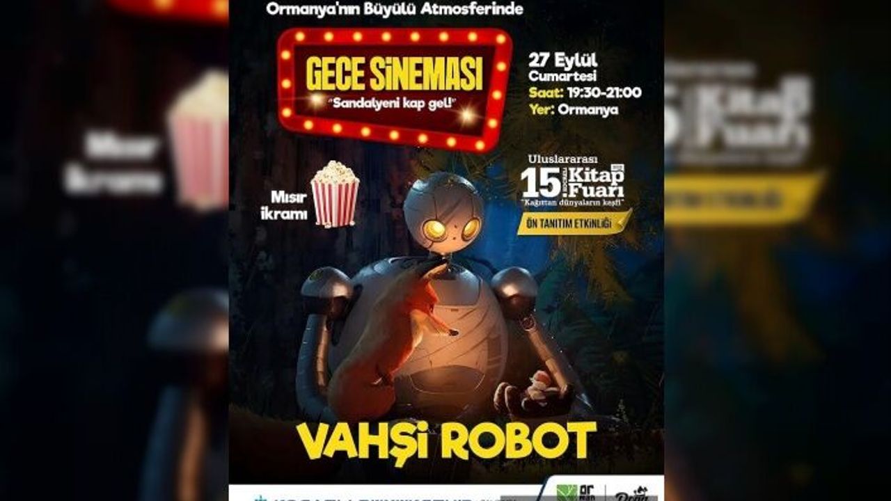 Ormanya’da Yıldızlar Altında Sinema Keyfi: Kitap Fuarı’na Doğadan Davet