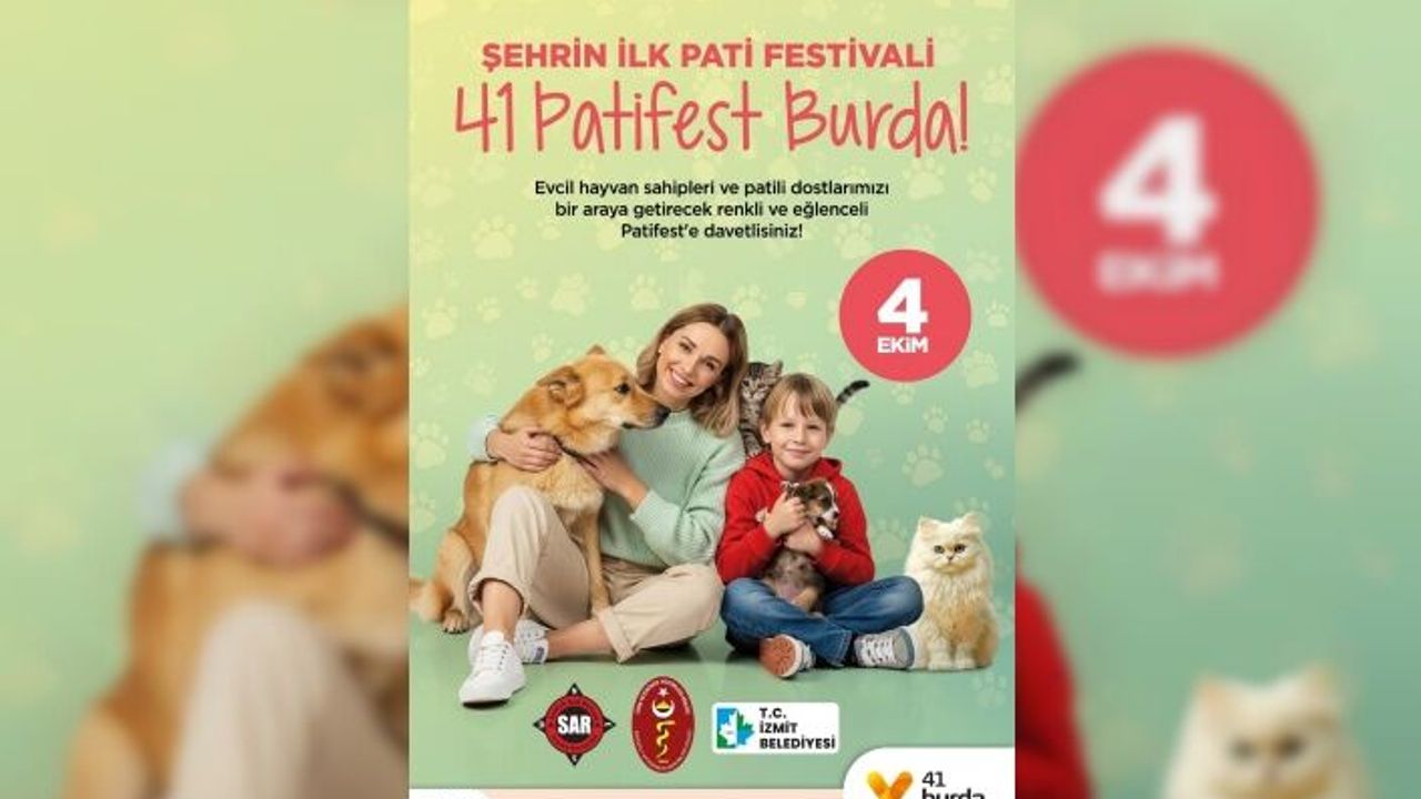 İzmit’te Patili Dostlara Özel Festival Başlıyor