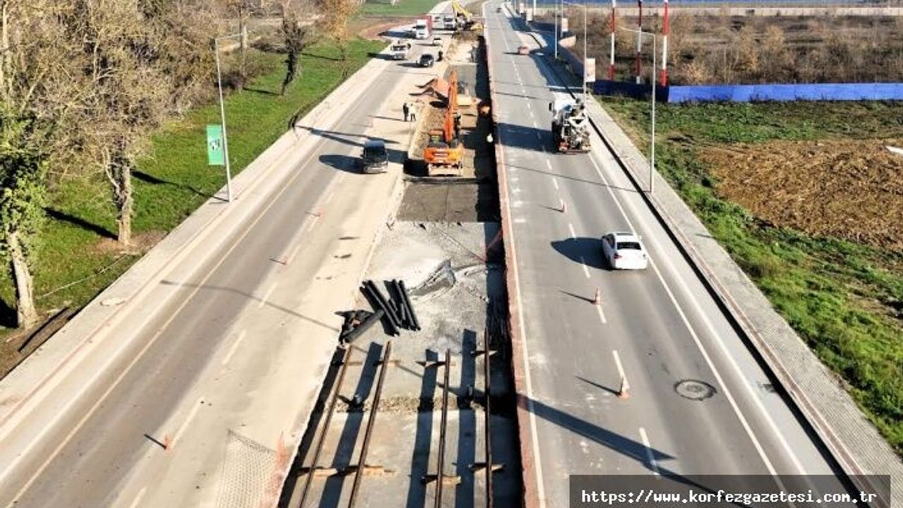 Kartepe Tramvay Projesinde Çalışmalar Tüm Hızıyla Devam Ediyor