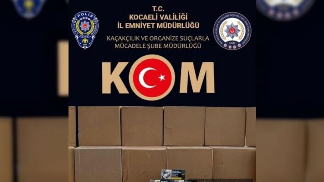 Kocaeli’de 600 Bin Dal Makaron Ele Geçirildi