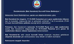Rüzgarın Hızı 90 Kilometreye Ulaşacak