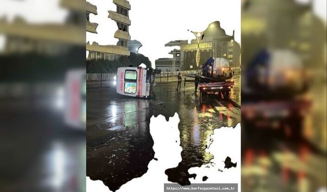 İzmit’te, Ambulans Kazası: 6 Yaralı