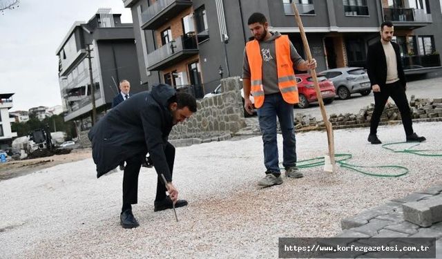 Başiskele’de Başkan Özlü, Üstyapı Çalışmalarını Hız Kesmeden Sürdürüyor