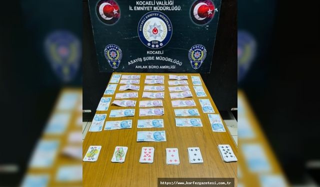 İzmit’te Kumar Operasyonu