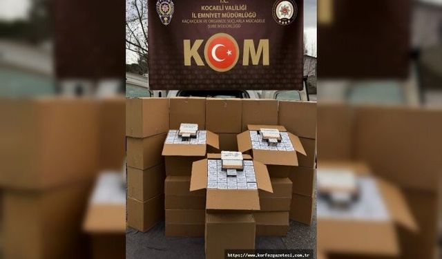 Körfez’de Kaçak Makaron Operasyonunda 1 Kişi Gözaltında
