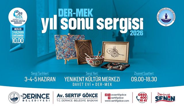 DER-MEK Kursiyerlerinden Yıl Sonu Sergisi Heyecanı
