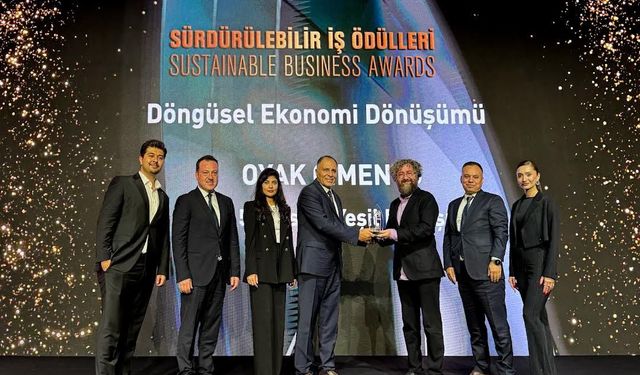 OYAK Çimento’ya Sürdürülebilirlik Ödülü