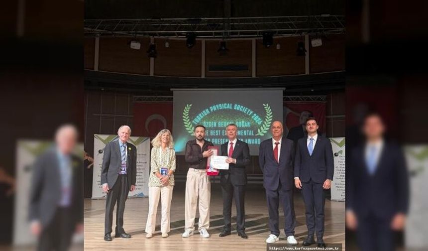 GTÜ’lü Öğrenciye Türk Fizik Derneği’nden Prestijli Ödül