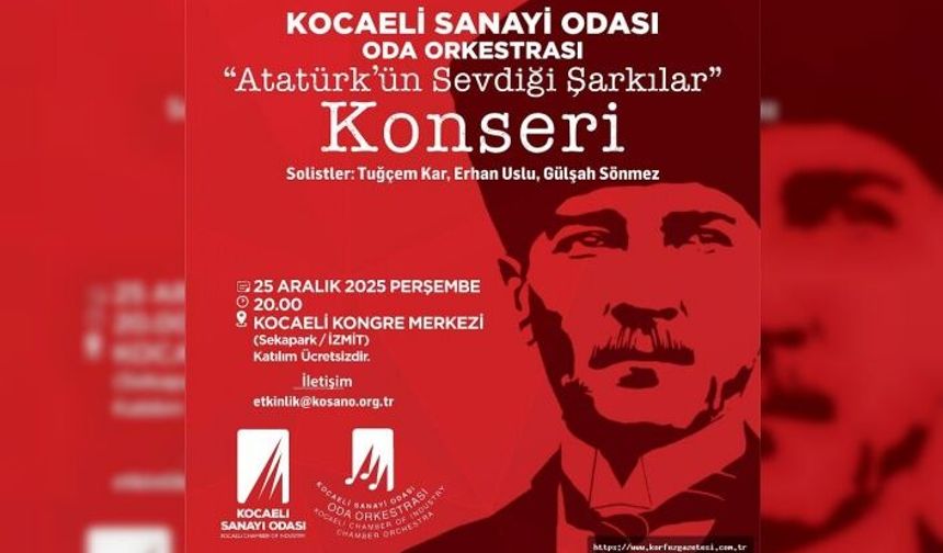 KSO’dan “Atatürk’ün Sevdiği Şarkılar” Konseri