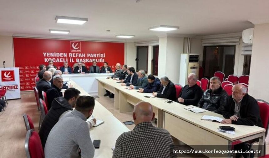 Yeniden Refah Partisi Kocaeli İl Başkanı Aydın; “Sürecin Takipçisi Olacağız” Mesajı