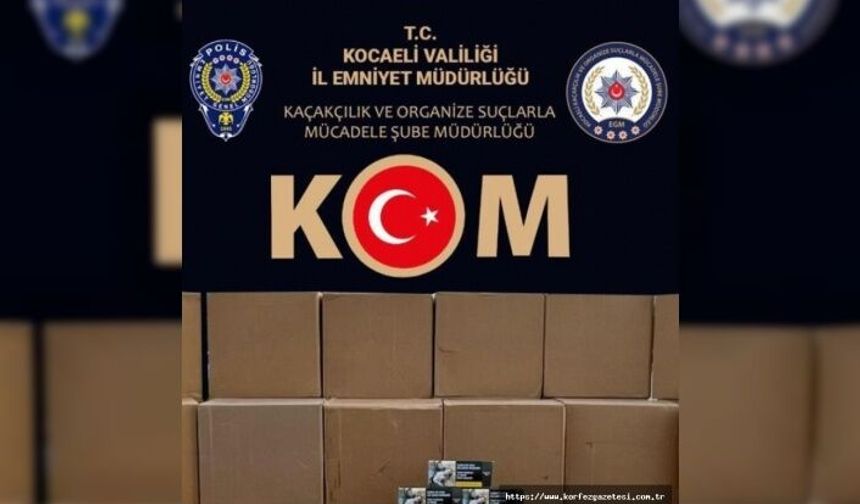 Kocaeli’de 600 Bin Dal Makaron Ele Geçirildi